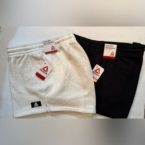 2 Reebok Women's After Class Shorts with Pockets Gray/Black